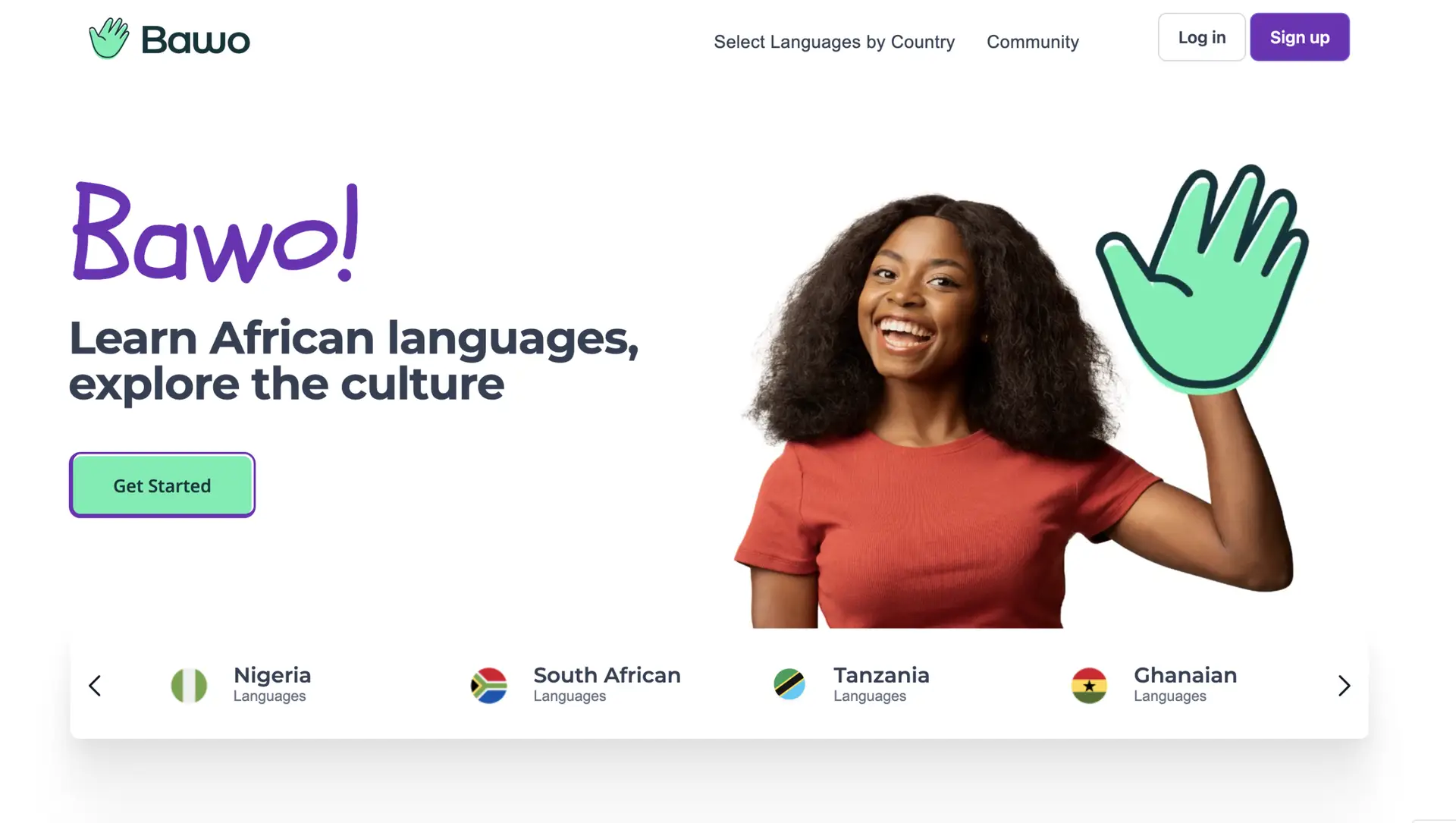 Bawo Africa home page